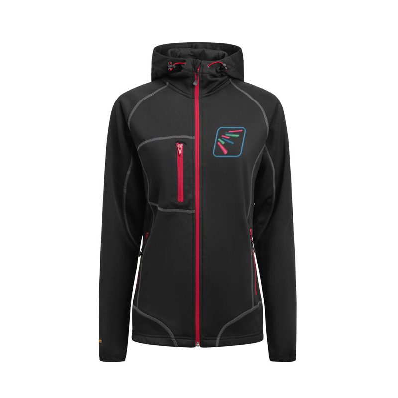 Jobman5177 WomensHoodie-borduurlogo