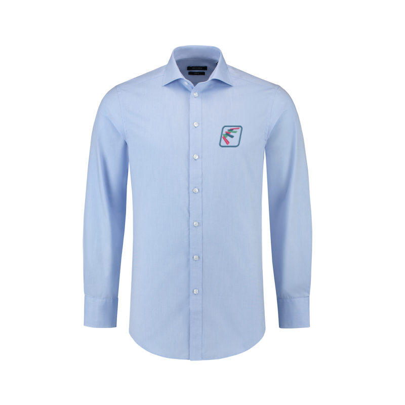 TricorpHerenOxfordoverhemdfittedmetborduring