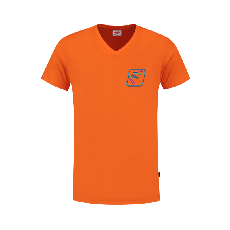 TricorpVHalsSlimFitT-Shirt-borduurlogo
