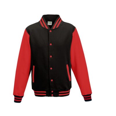 Jet black/fire red