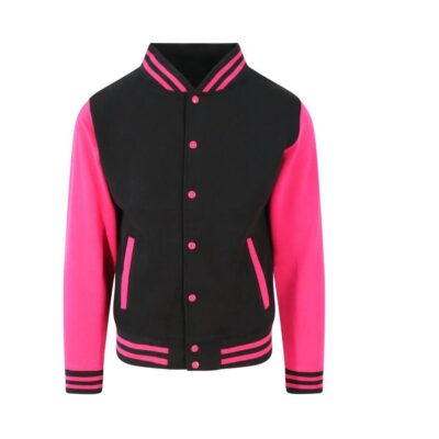 Jet black/hot pink